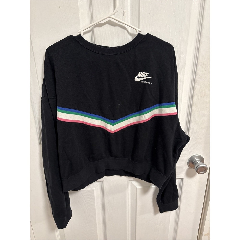 Nike Large Sportswear Black Pullover Sweater